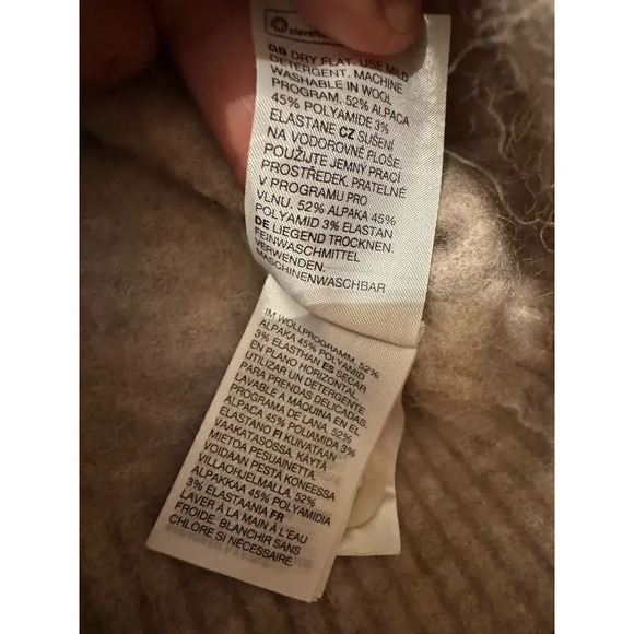 & Other Stories Stockholm atelier XS Alpaca wool blend cardigan sweater - Picture 7 of 9